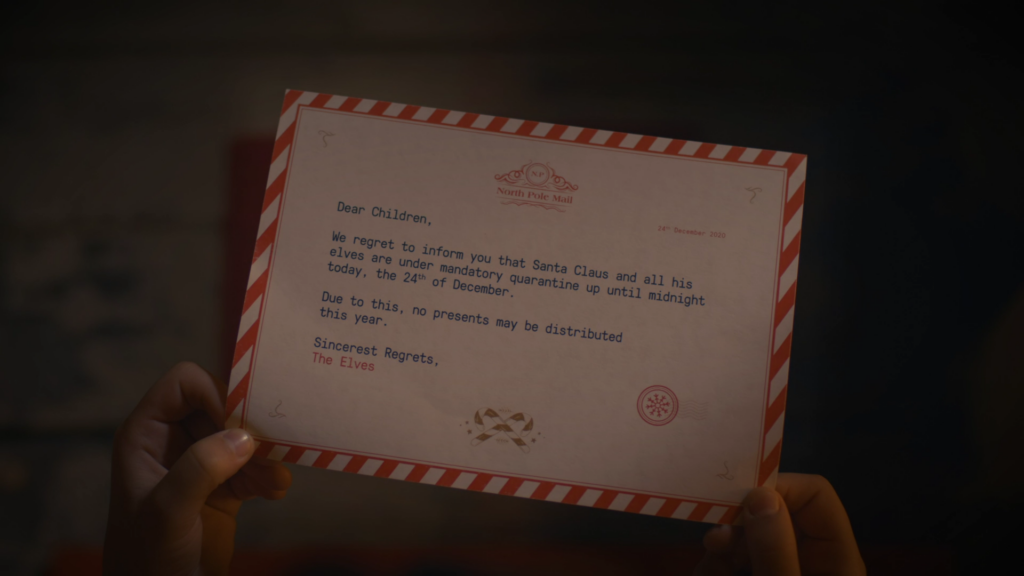A letter from Santa's Elves